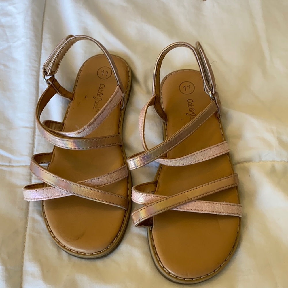 Cat & Jack Girls Sandals size 11